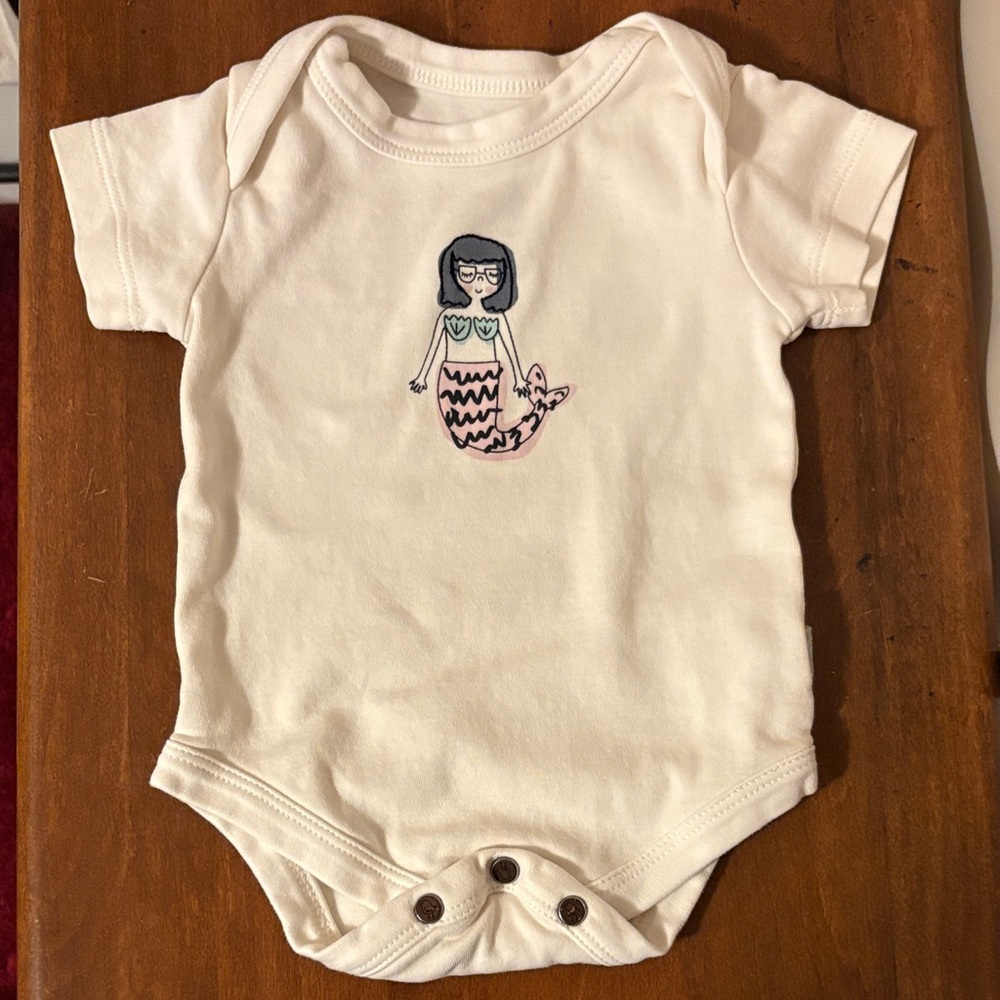 Adorable Cream Mermaid Bodysuit